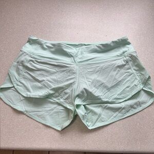 Lululemon Athletica Mint Green Athletic Shorts